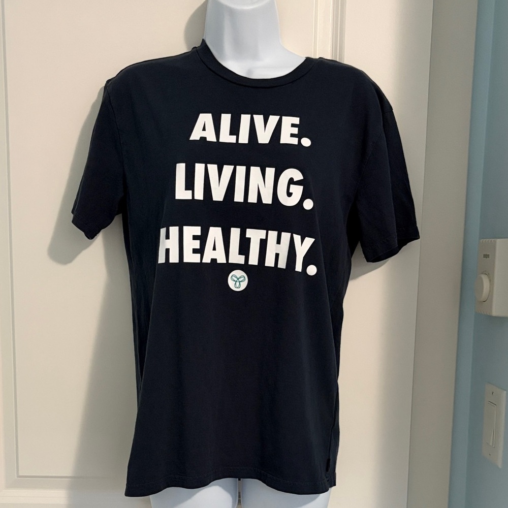 TNA Navy T-Shirt with White Motivational Text